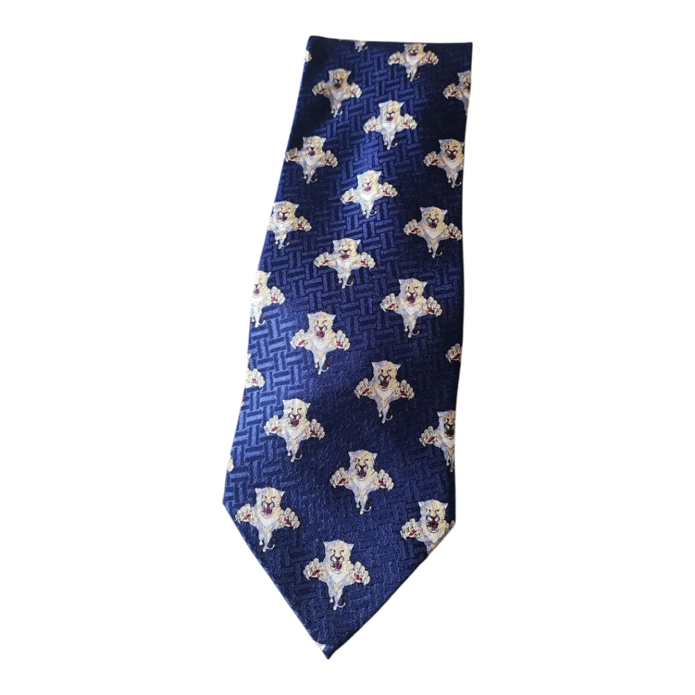 Florida Panthers Silk Tie By Daniel De‎ Fasson